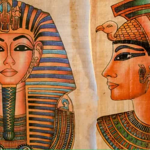 la regina cleopatra sul papiro , papiro egizinao